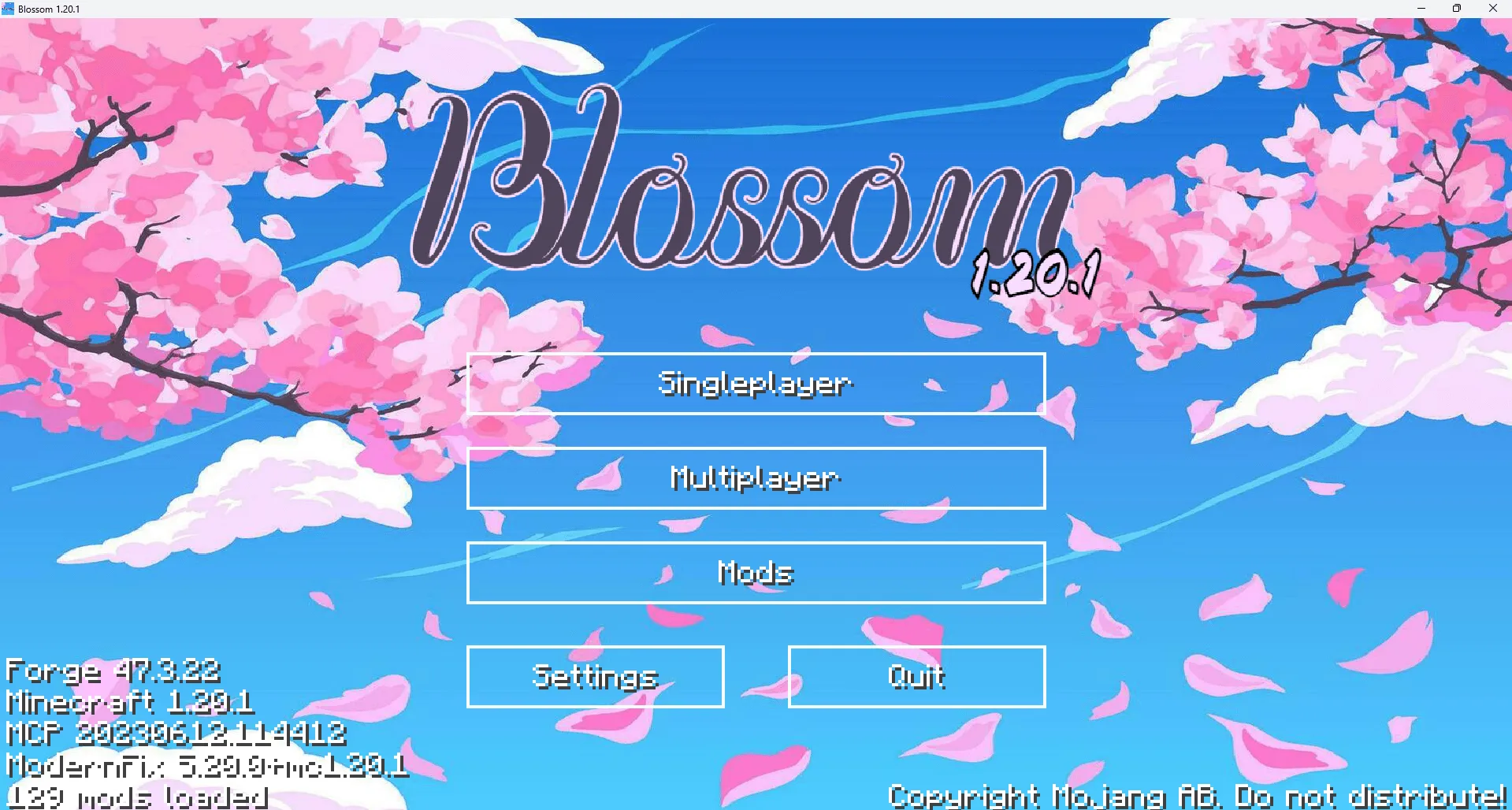 Blossom 1.20.1, Модпаки, Minecraft