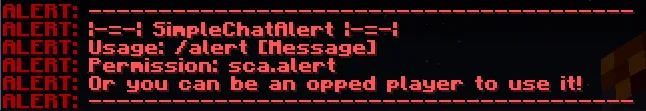 SimpleChatAlert — скриншот 3 (Плагины, Minecraft)