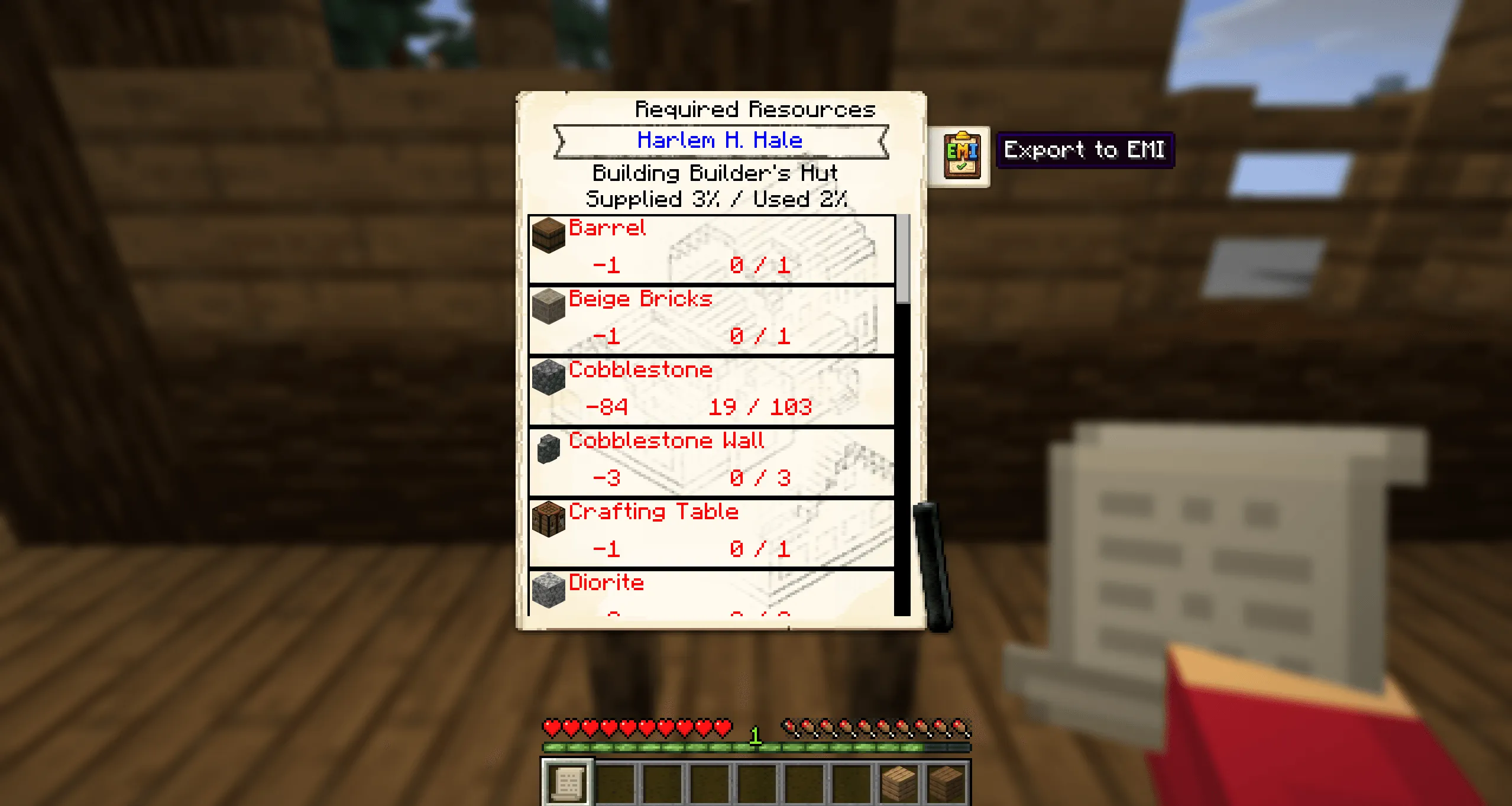 Minecolonies EMI Integration, Моды, Minecraft