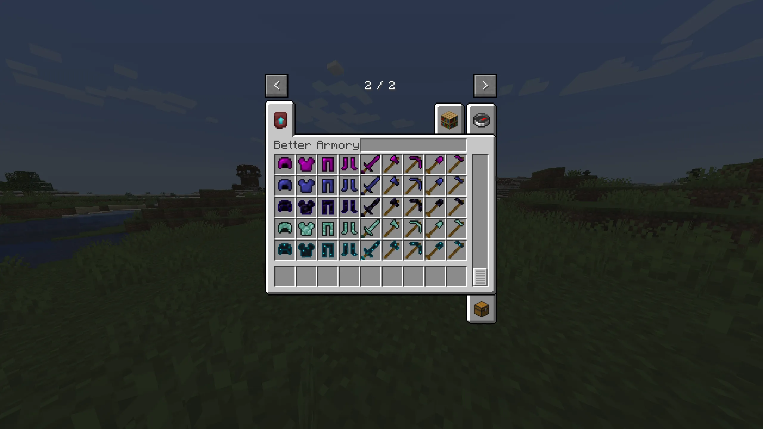 Better Armory X, Моды, Minecraft