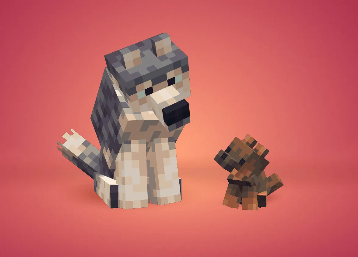Acidul's Wolves [OPTIFINE/EMF] — скриншот 15 (Текстуры, Minecraft)