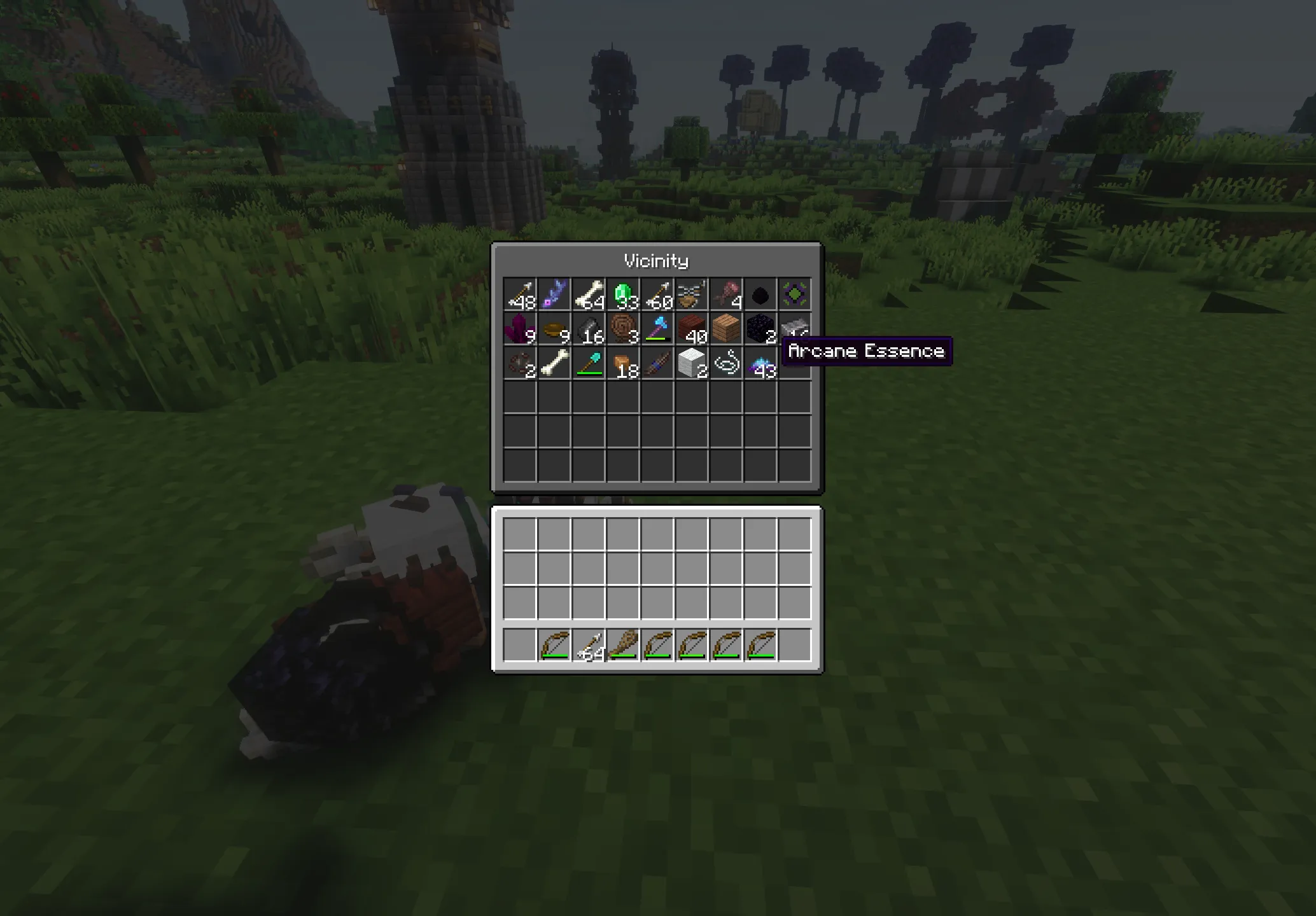Raw's Vicinity item pickup, Моды, Minecraft