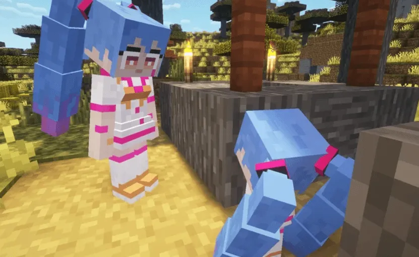 Hatsune Miku Villagers — скриншот 4 (Текстуры, Minecraft)