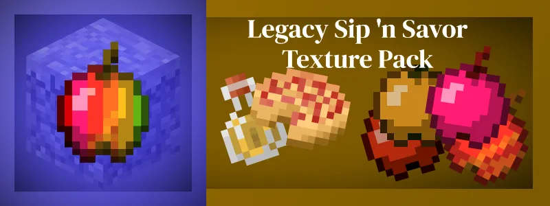 Legacy Sip 'n Savor, Текстуры, Minecraft