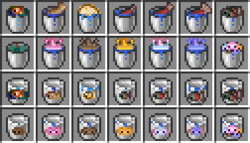 fish bucket variants — скриншот 10 (Текстуры, Minecraft)