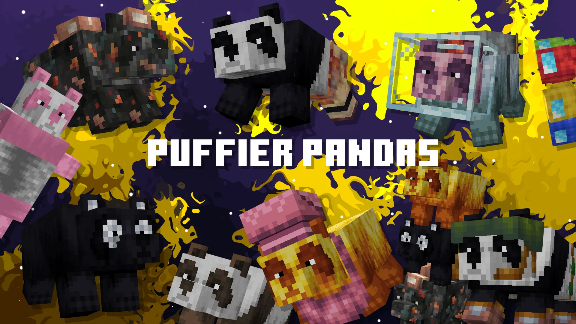 Puffier Pandas, Текстуры, Minecraft