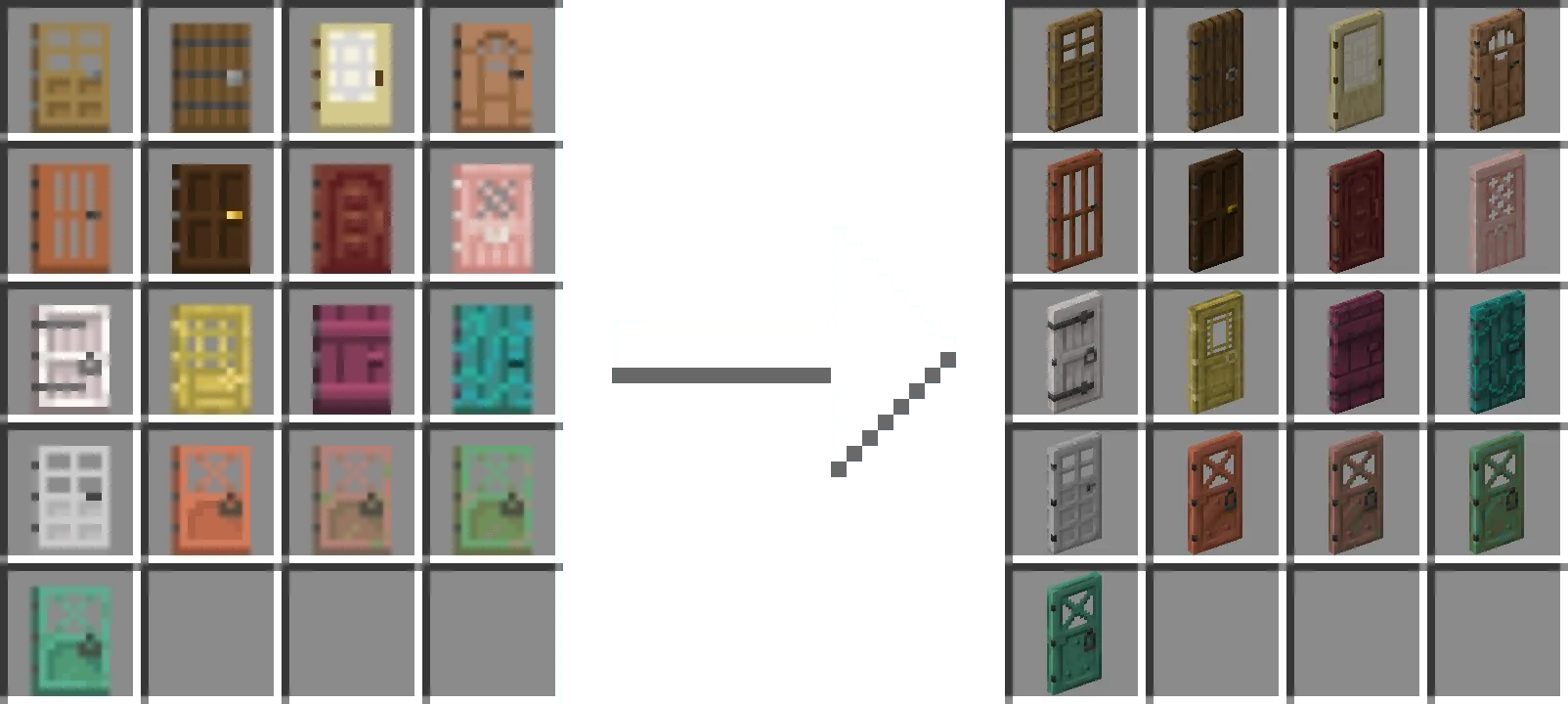 Fusion 3D Items, Текстуры, Minecraft