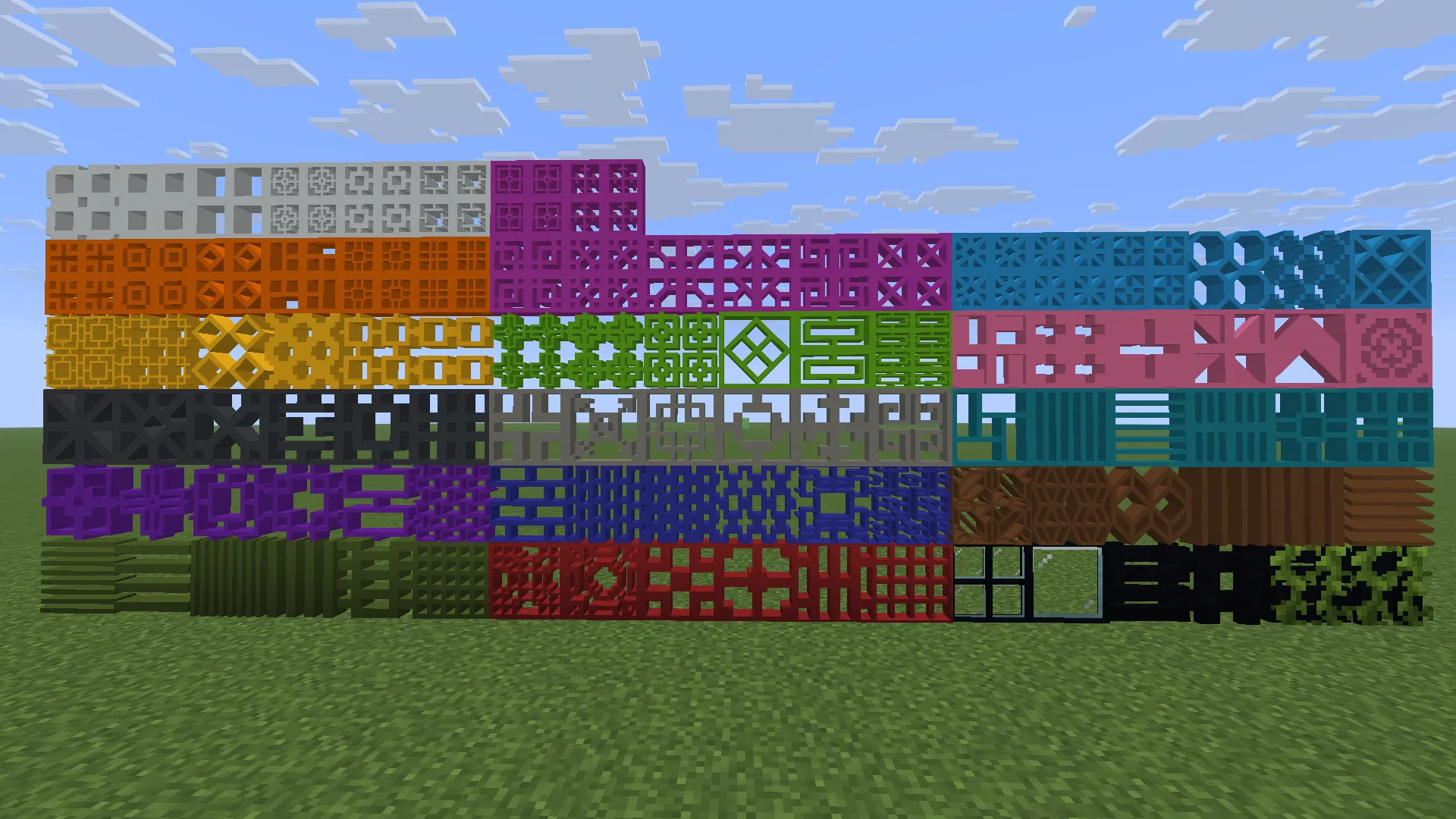 Decorative Concrete Lattices — скриншот 11 (Моды, Minecraft)