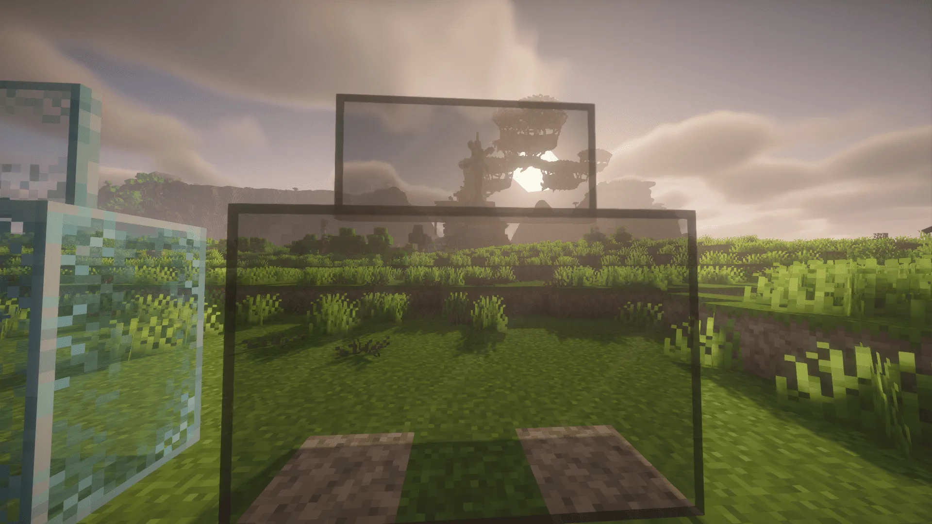 Immersive Weathering Connected Glass — скриншот 1 (Текстуры, Minecraft)