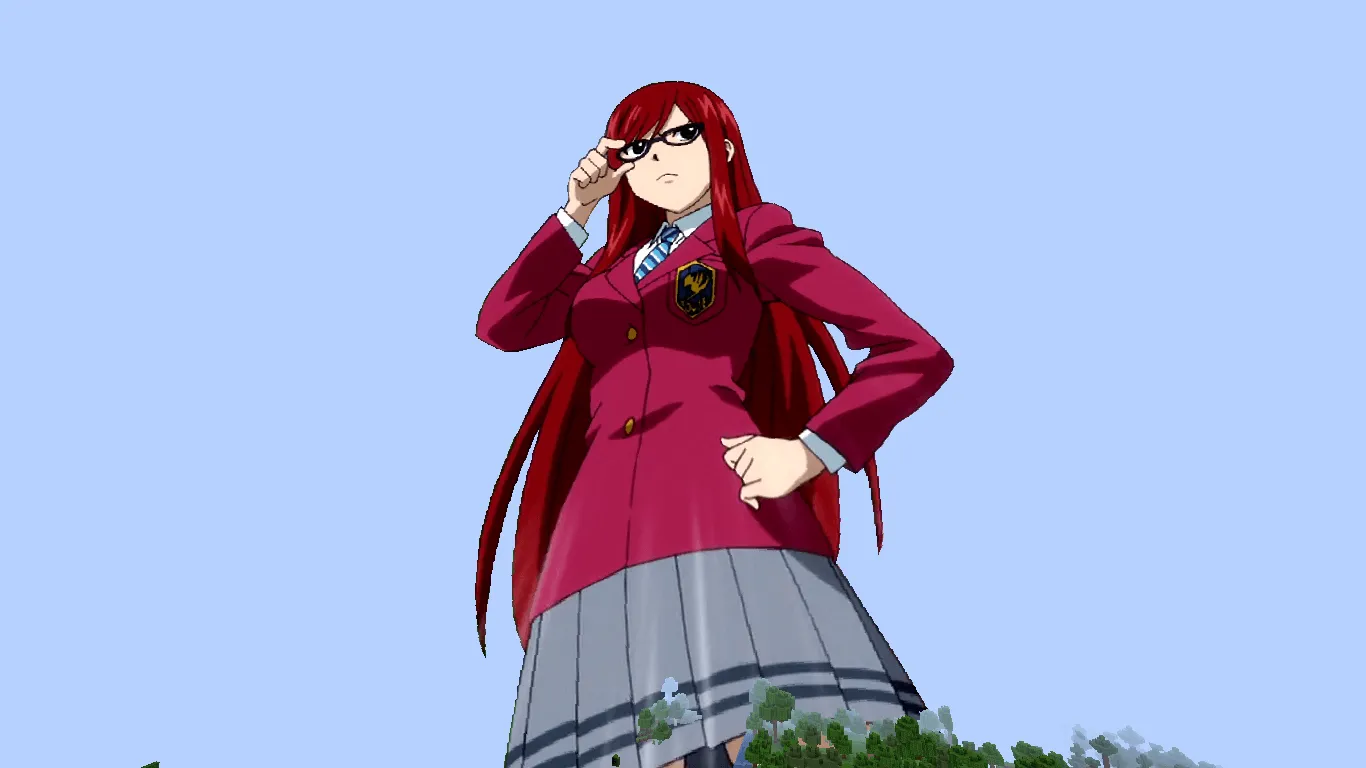 Erza Scarlet sky, Текстуры, Minecraft