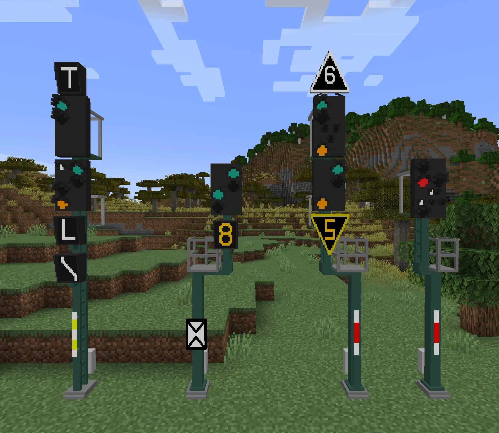 H/V Kompaktsignale für OS — скриншот 1 (Текстуры, Minecraft)