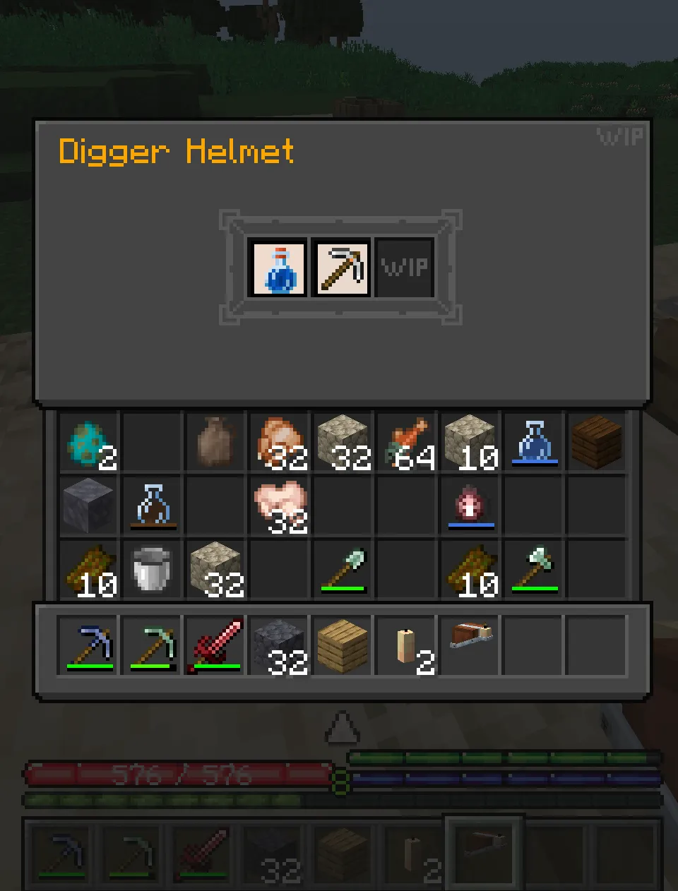 Digger Helmet, Моды, Minecraft