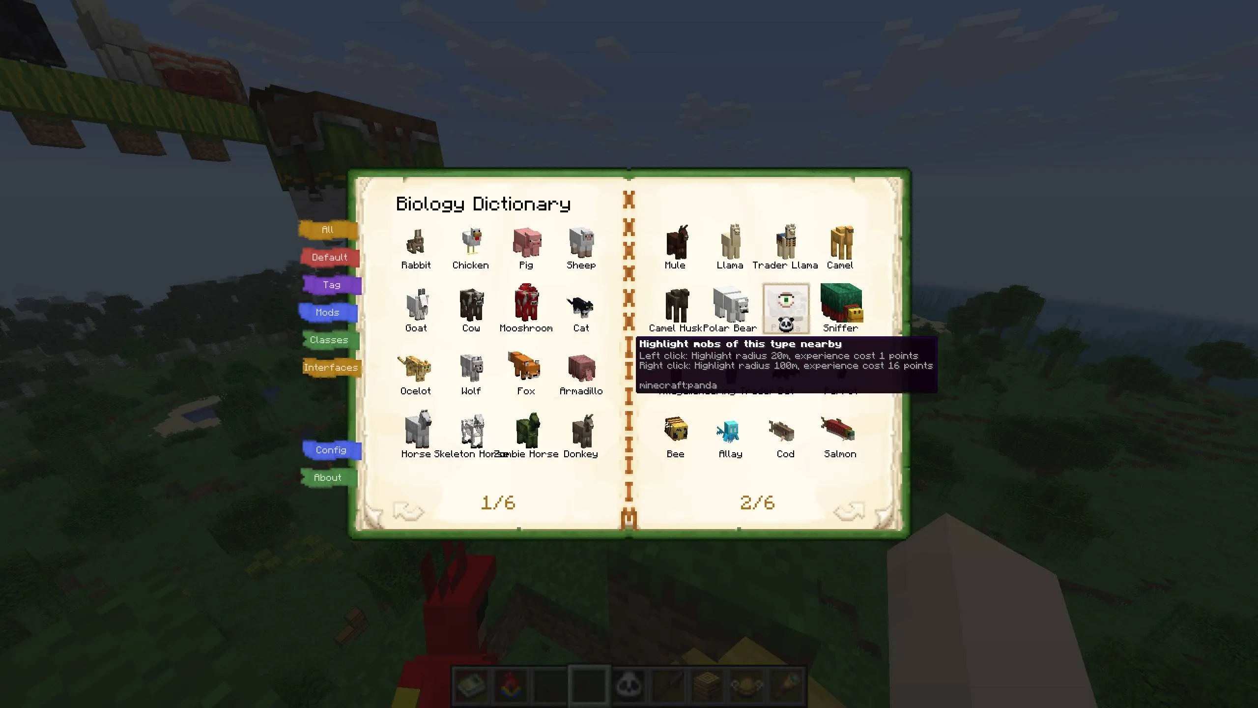 Biology Dictionary, Моды, Minecraft