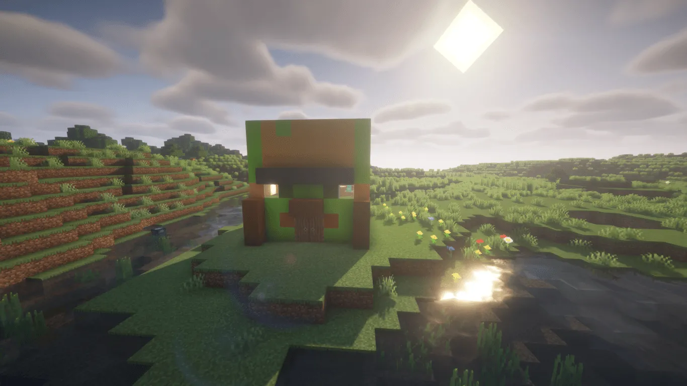 Villager Face House, Карты, Minecraft