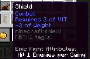 Epic Stats Remastered: Weapon Requirements (Discontinued) — скриншот 3 (Моды, Minecraft)