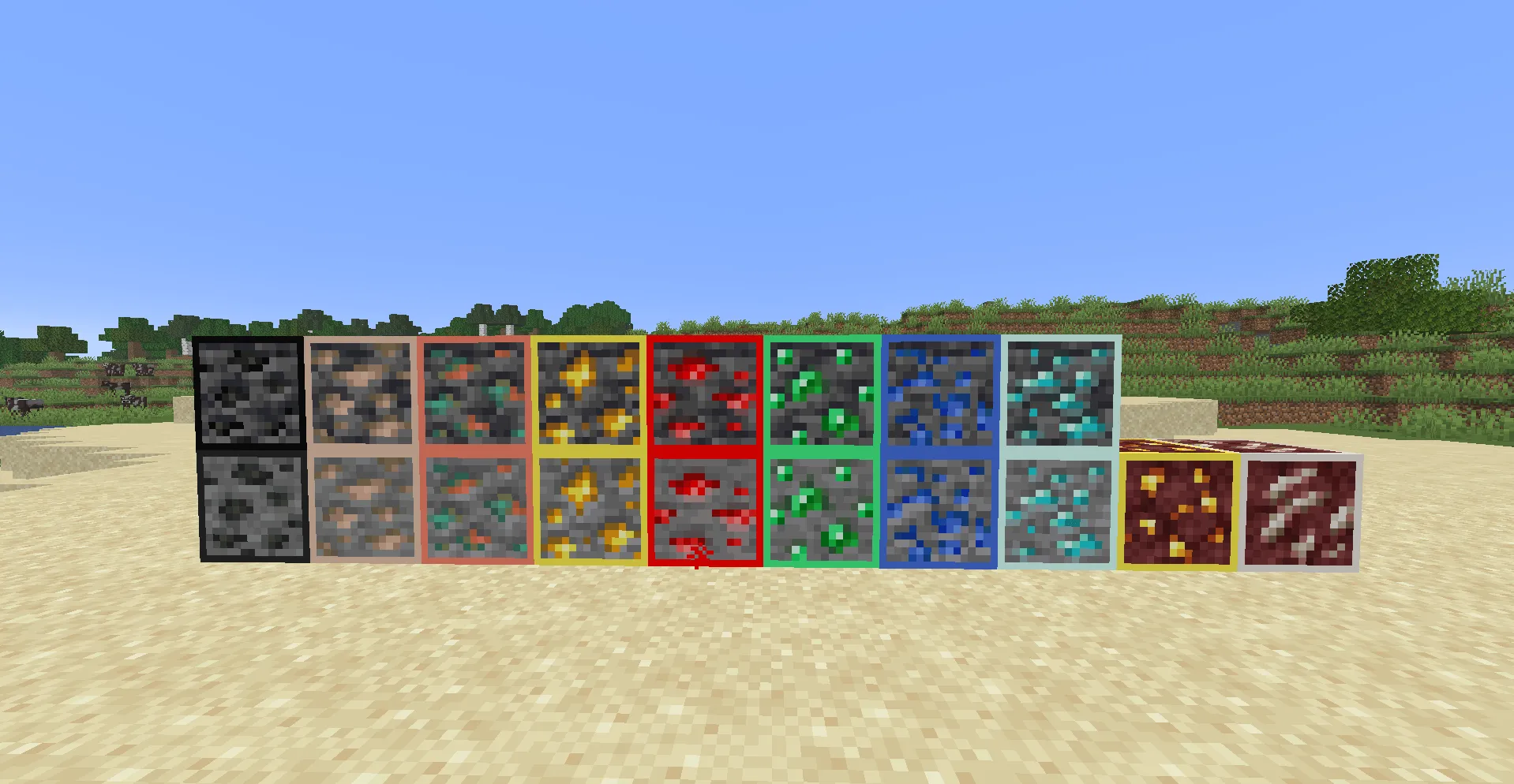 OreBorders, Текстуры, Minecraft