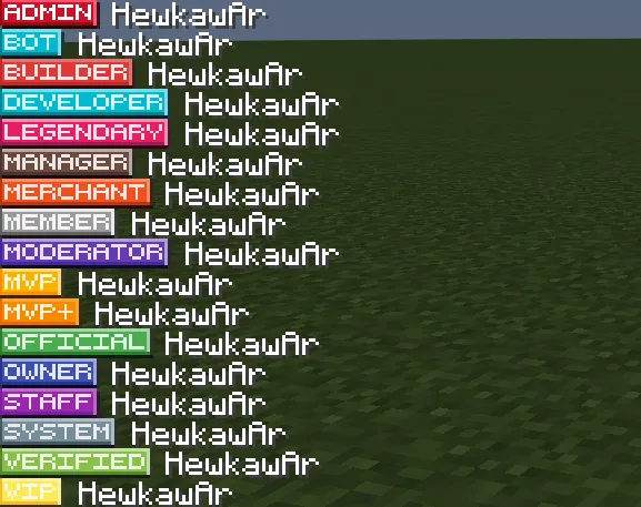 TheRanks, Текстуры, Minecraft
