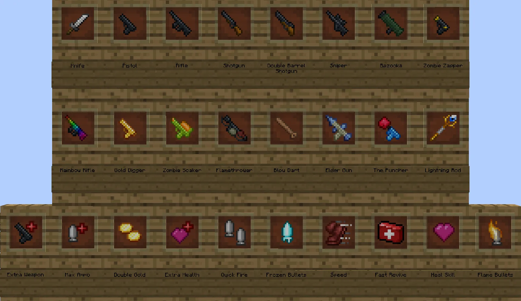 Hypixel Zombies 2D — скриншот 1 (Текстуры, Minecraft)