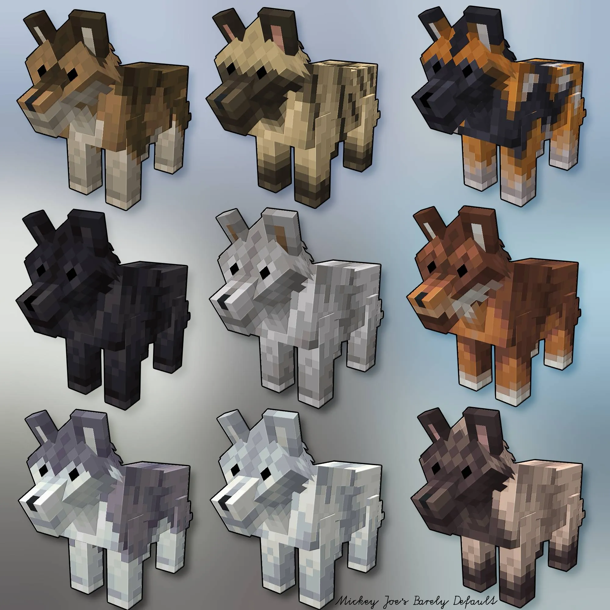 "Barely Default" by Mickey Joe, Текстуры, Minecraft