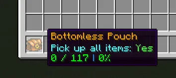 Bottomless Pouch [Enhanced!] — скриншот 7 (Моды, Minecraft)