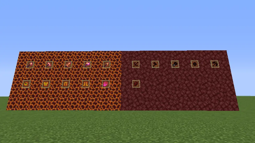 magma,blood weapons and armor! — скриншот 4 (Моды, Minecraft)