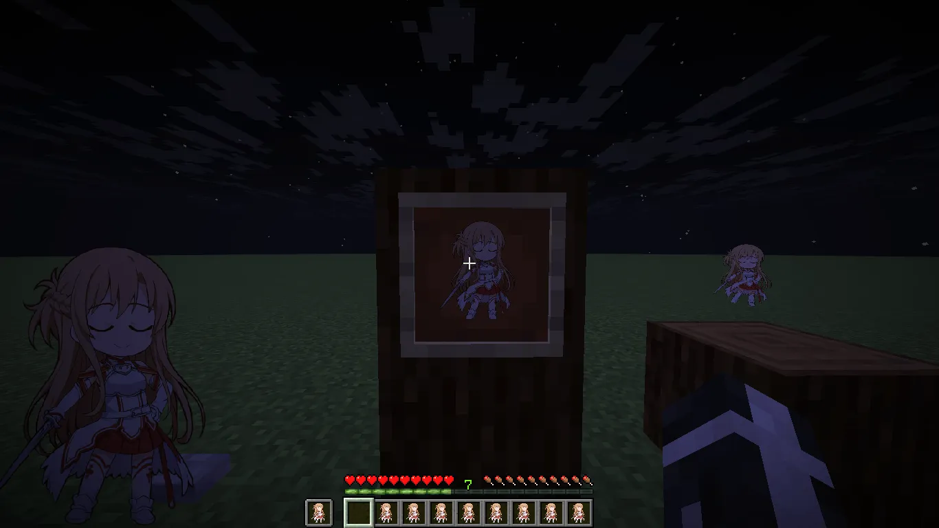 Chibi Asuna Totem — скриншот 2 (Текстуры, Minecraft)