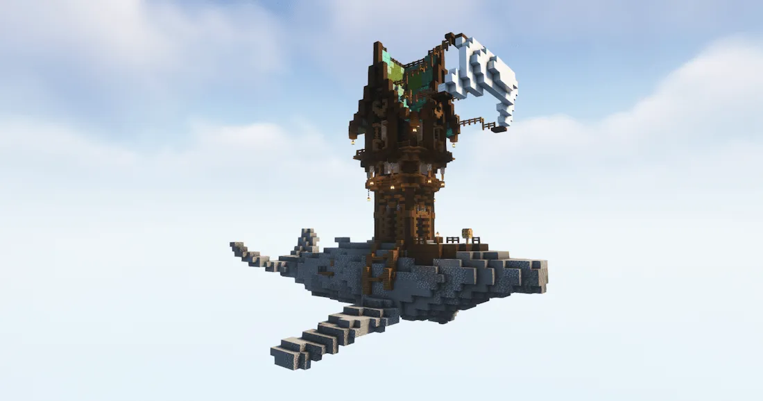 Sky Whale Ship — скриншот 2 (Моды, Minecraft)