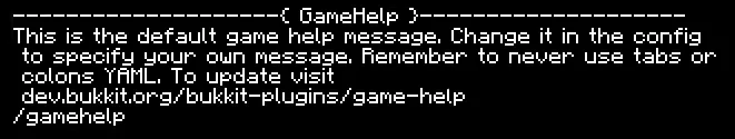 Game Help — скриншот 2 (Плагины, Minecraft)