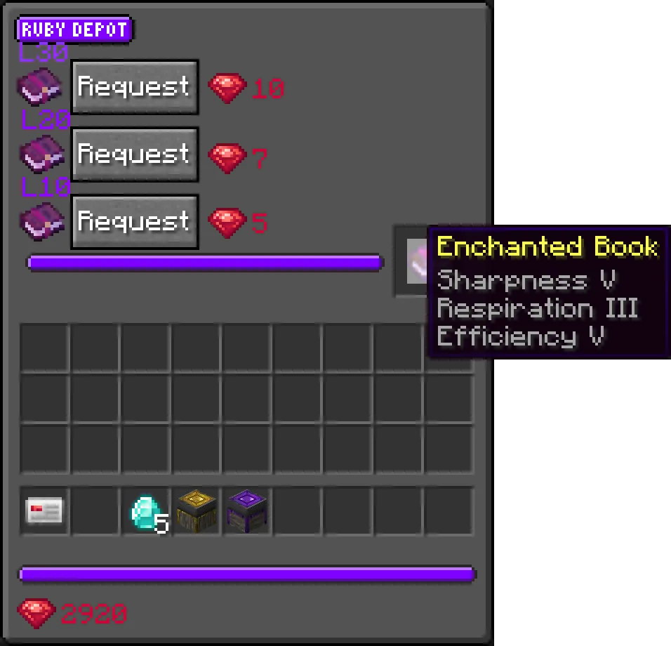 Ruby Exchange — скриншот 2 (Моды, Minecraft)