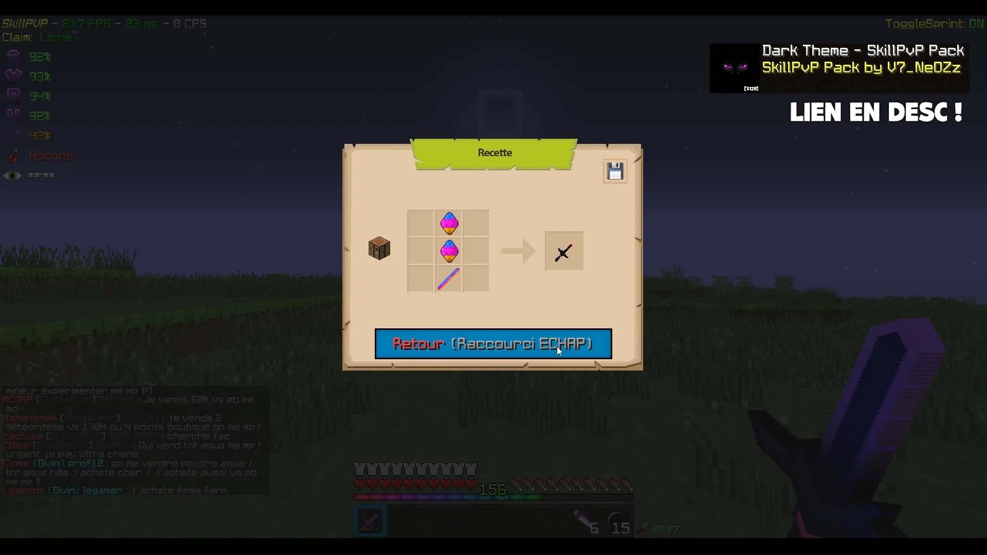 Dark Theme - SkillPvP Pack [x128], Текстуры, Minecraft