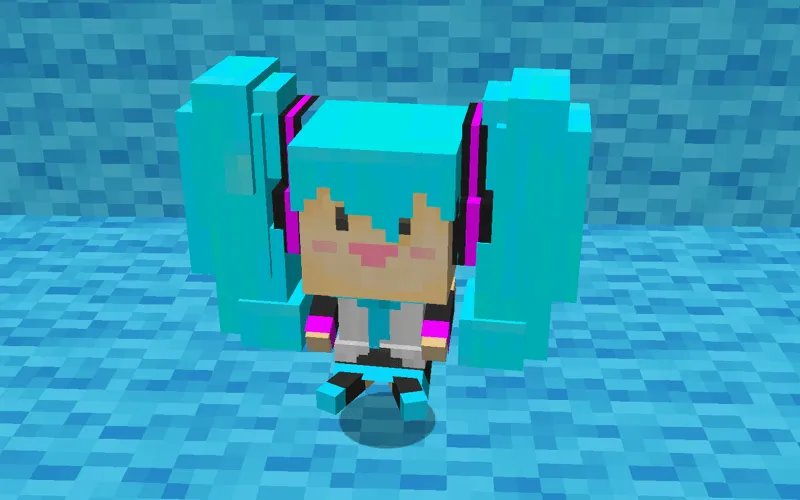 Big Miku Plush Totem — скриншот 1 (Текстуры, Minecraft)