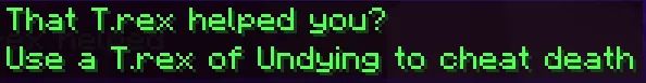 T.rex of Undying — скриншот 2 (Текстуры, Minecraft)