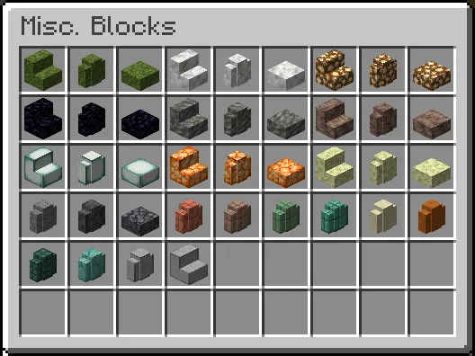 "More Slabs, Stairs, and Walls", Моды, Minecraft