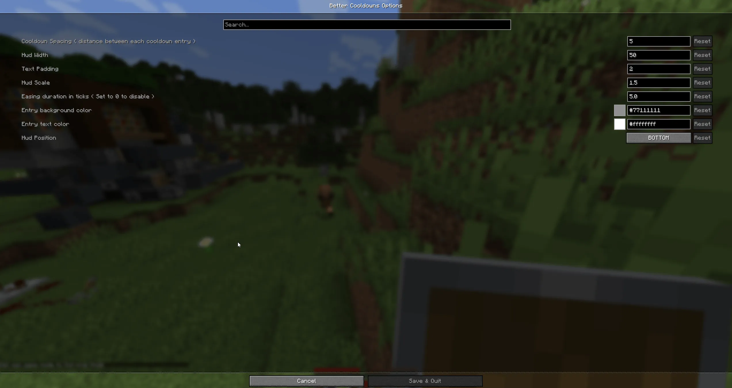 BetterCooldownsHUD, Моды, Minecraft