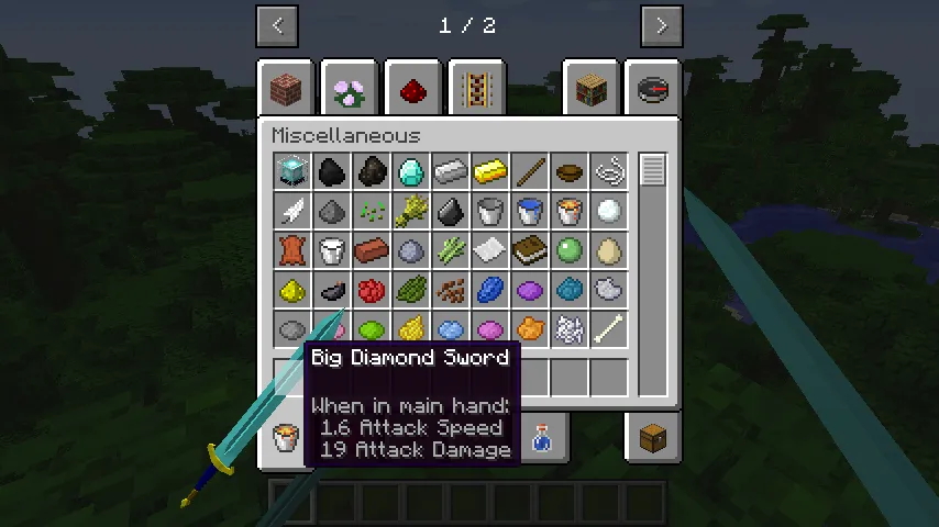 BigSwordMod, Моды, Minecraft