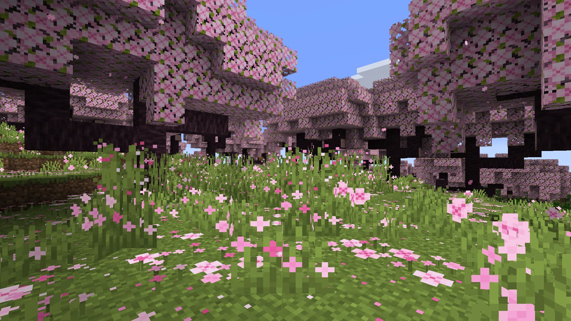Cherry Grass, Текстуры, Minecraft