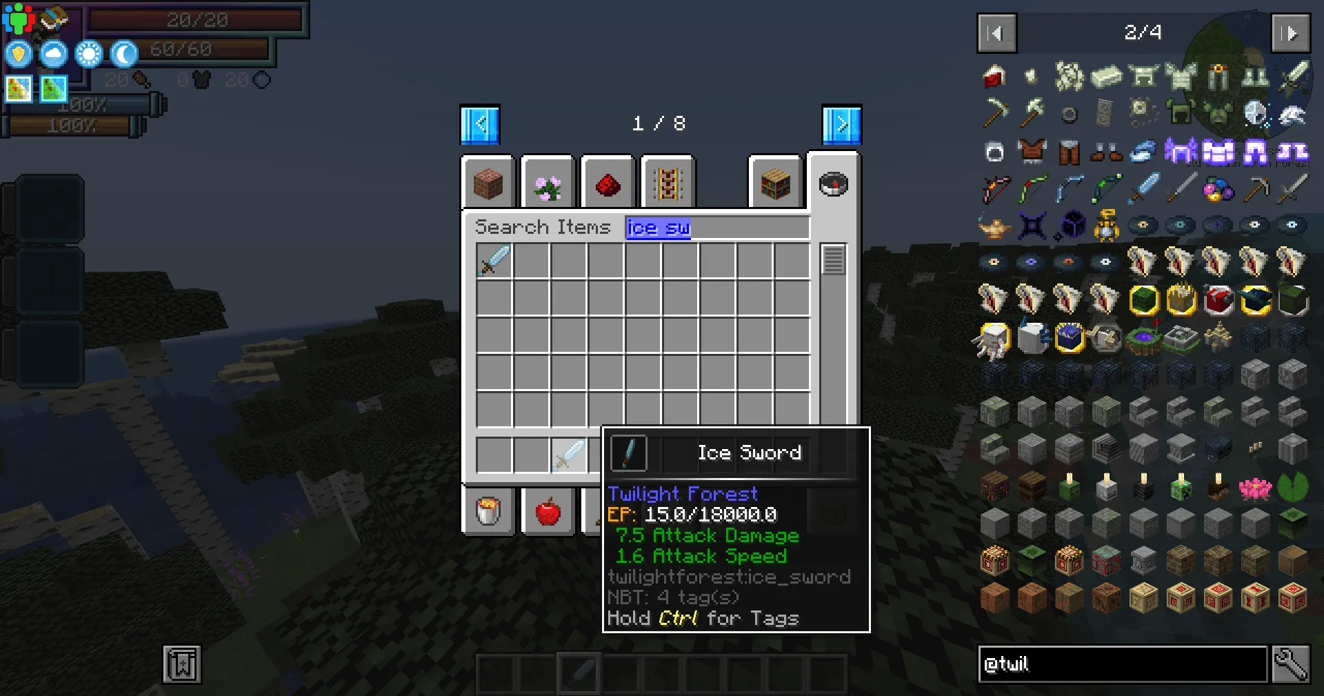 Twilight Forest x Tensura: Reincarnated | EP for Armour, Tools and Weapons, Дата-паки, Minecraft