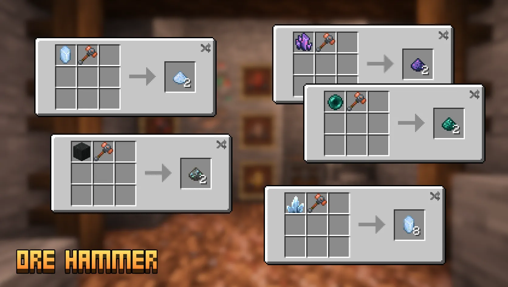 Ore Hammer, Моды, Minecraft