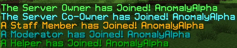StaffMessages — скриншот 2 (Плагины, Minecraft)