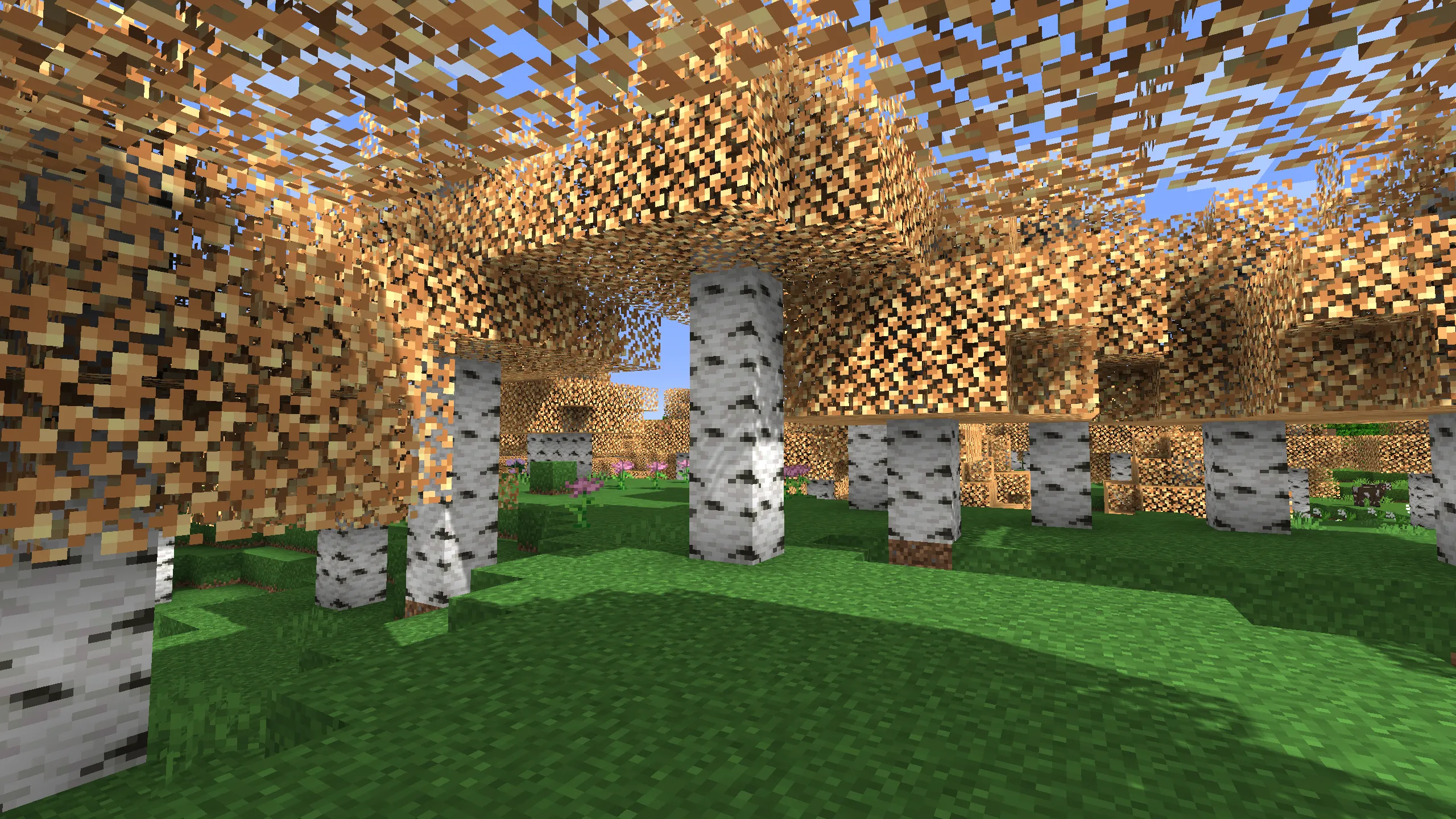 Golden Birch Leaves — скриншот 3 (Текстуры, Minecraft)