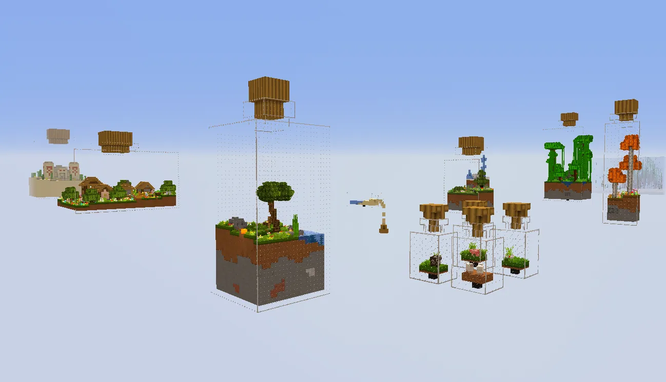 World In a Jar: REMASTERED, Карты, Minecraft