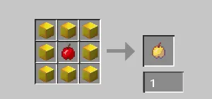 Enchanted Golden Apple Recipe - by The_illLusioner — скриншот 1 (Моды, Minecraft)