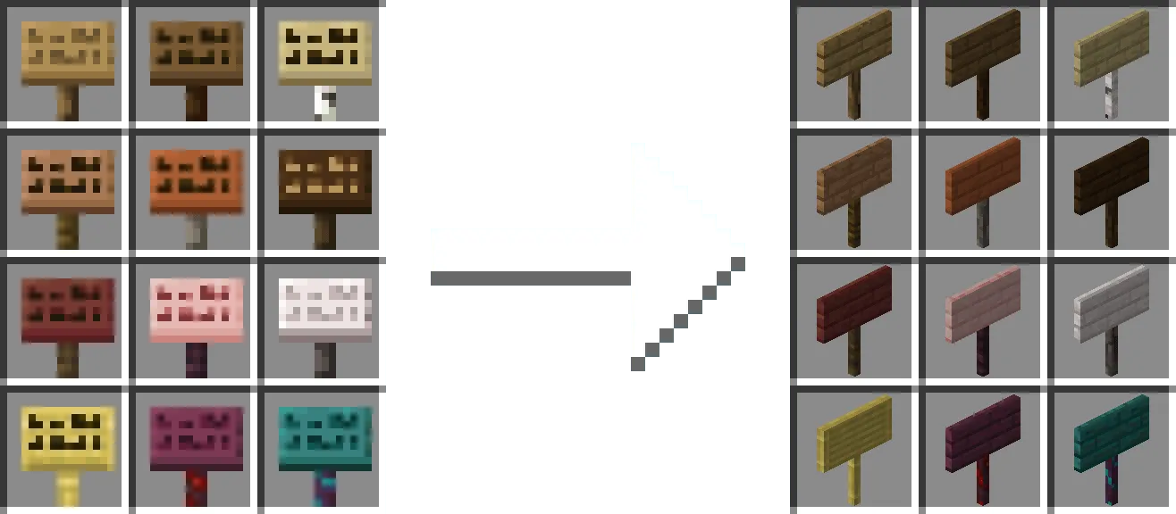 Fusion 3D Items, Текстуры, Minecraft