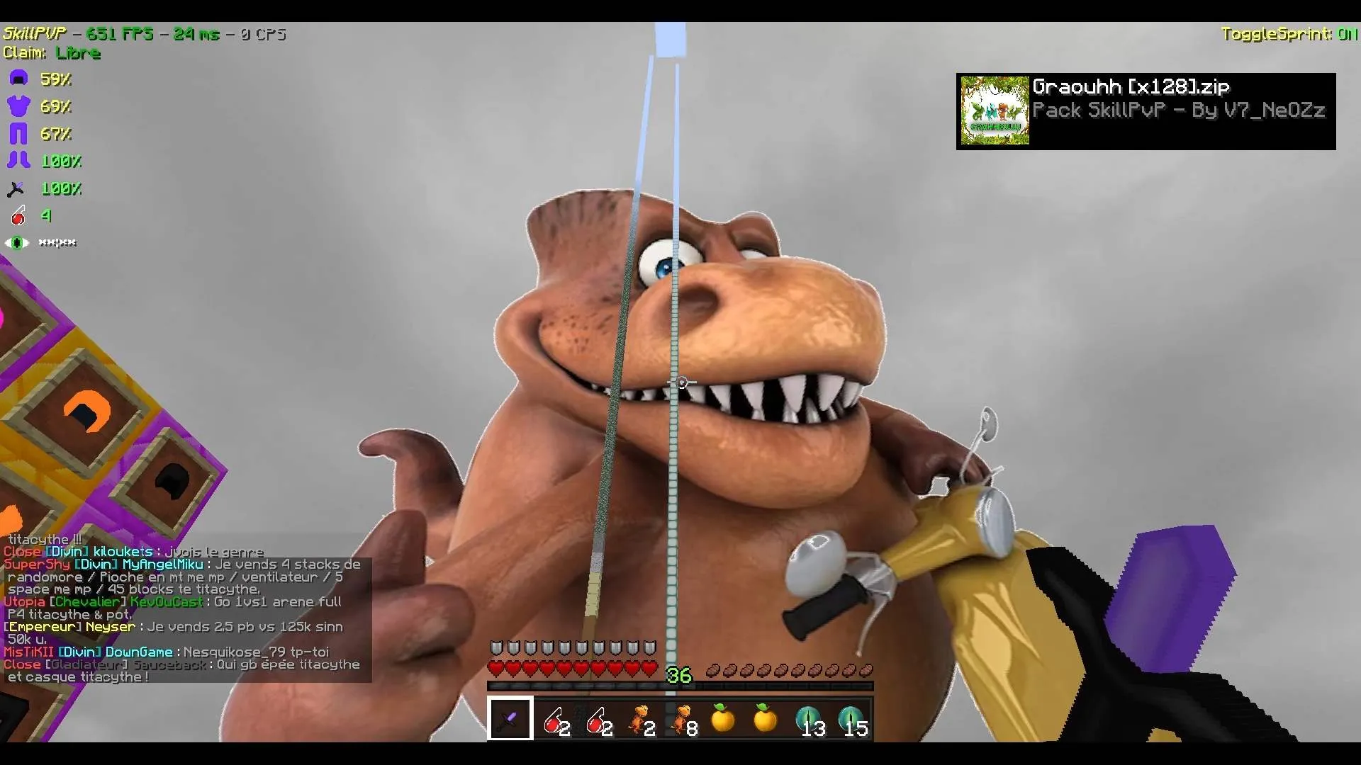 Graouhh [x128] — скриншот 2 (Текстуры, Minecraft)
