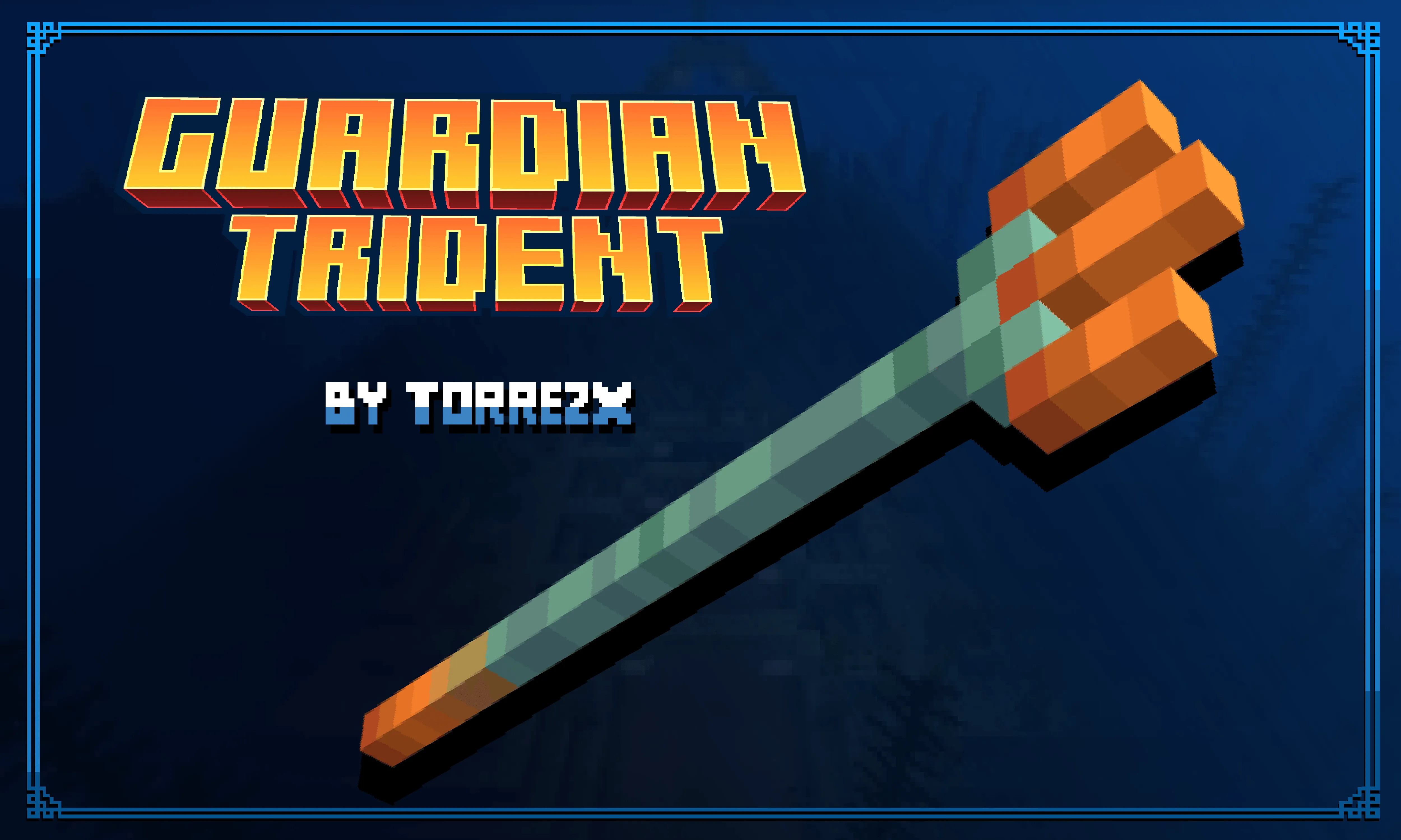 Torrezx-Guardian trident — скриншот 1 (Текстуры, Minecraft)