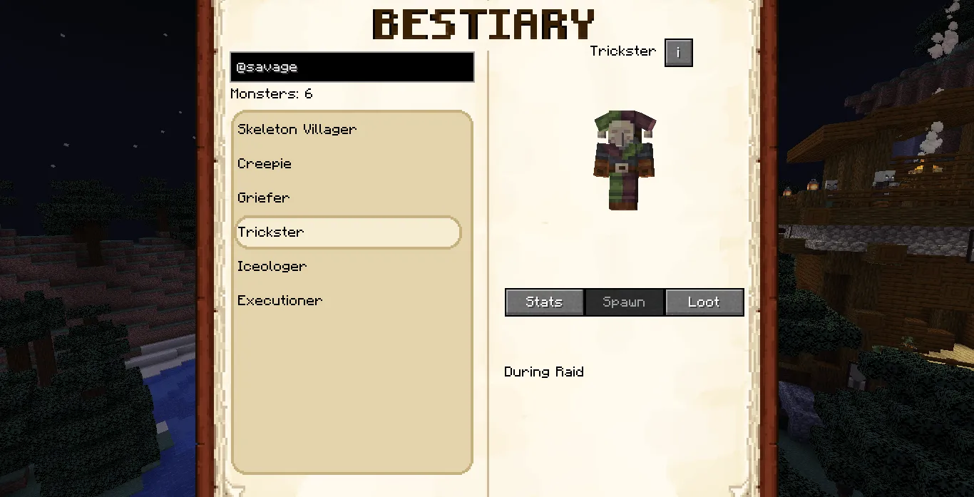 Modestiary, Дата-паки, Minecraft