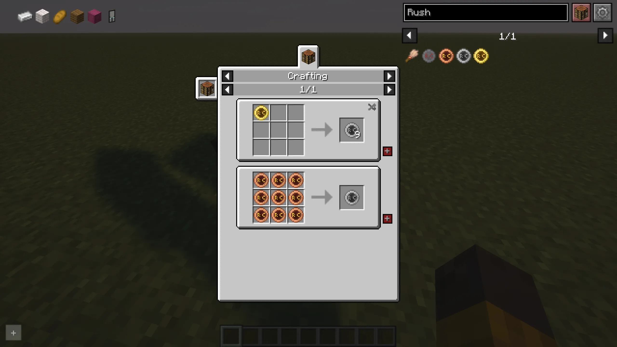 RushCurrency — скриншот 2 (Моды, Minecraft)