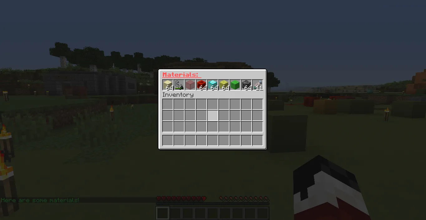 Materials — скриншот 1 (Плагины, Minecraft)