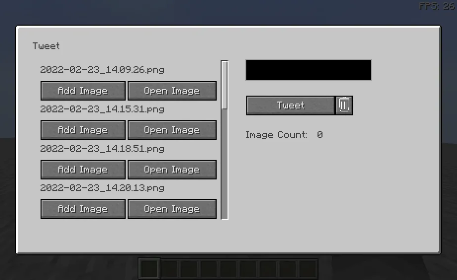 Screenshot Tweet — скриншот 1 (Моды, Minecraft)