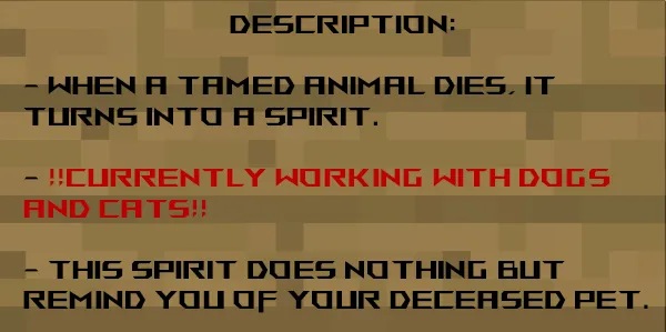 My Ghost Animal — скриншот 4 (Моды, Minecraft)